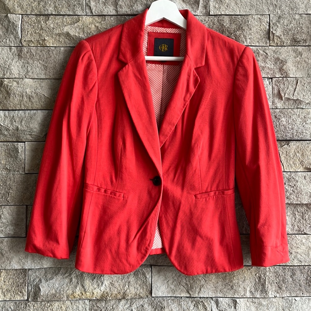 OBR (by The Limited) coral cotton blend blazer